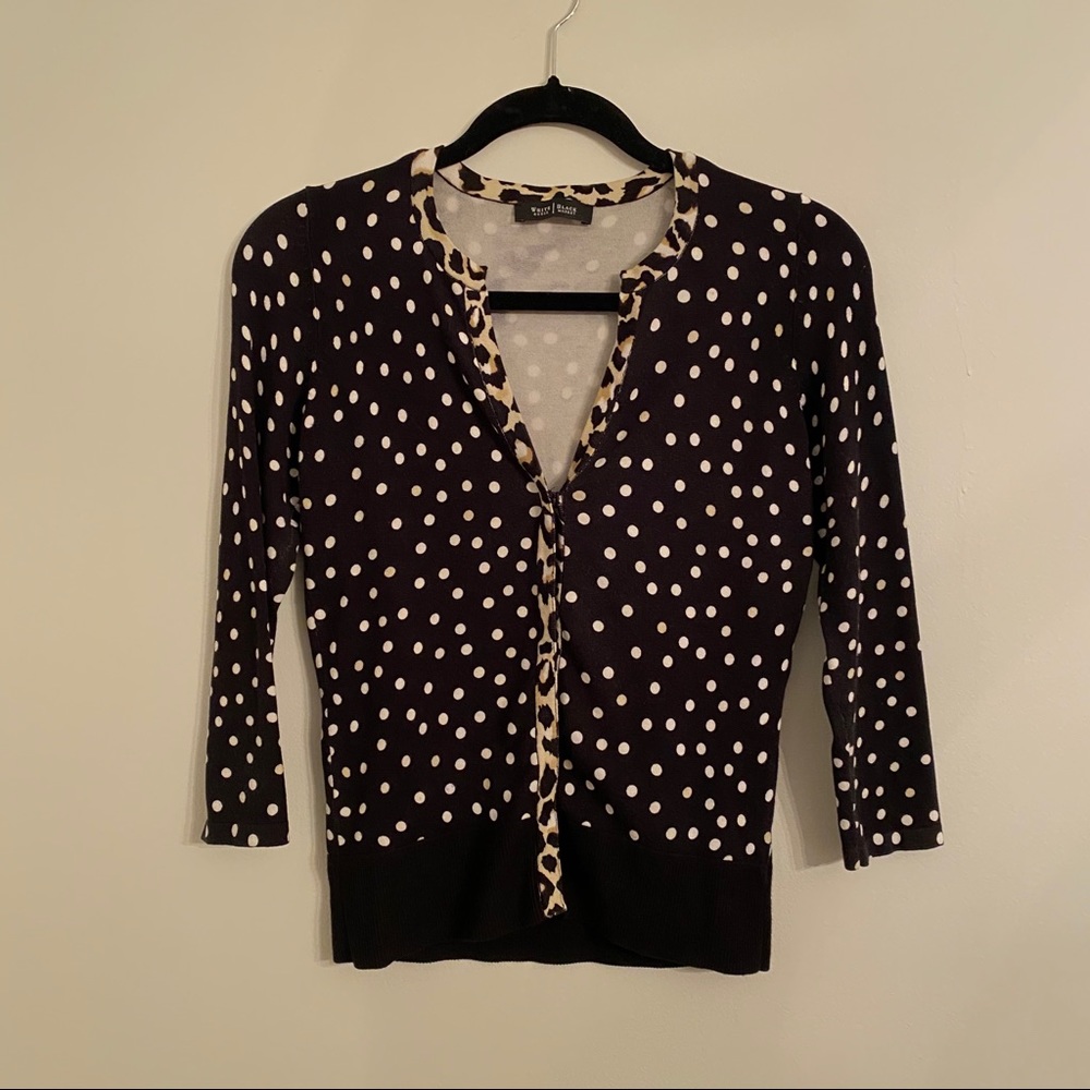 White House Black Market Printed Cardigan Small
